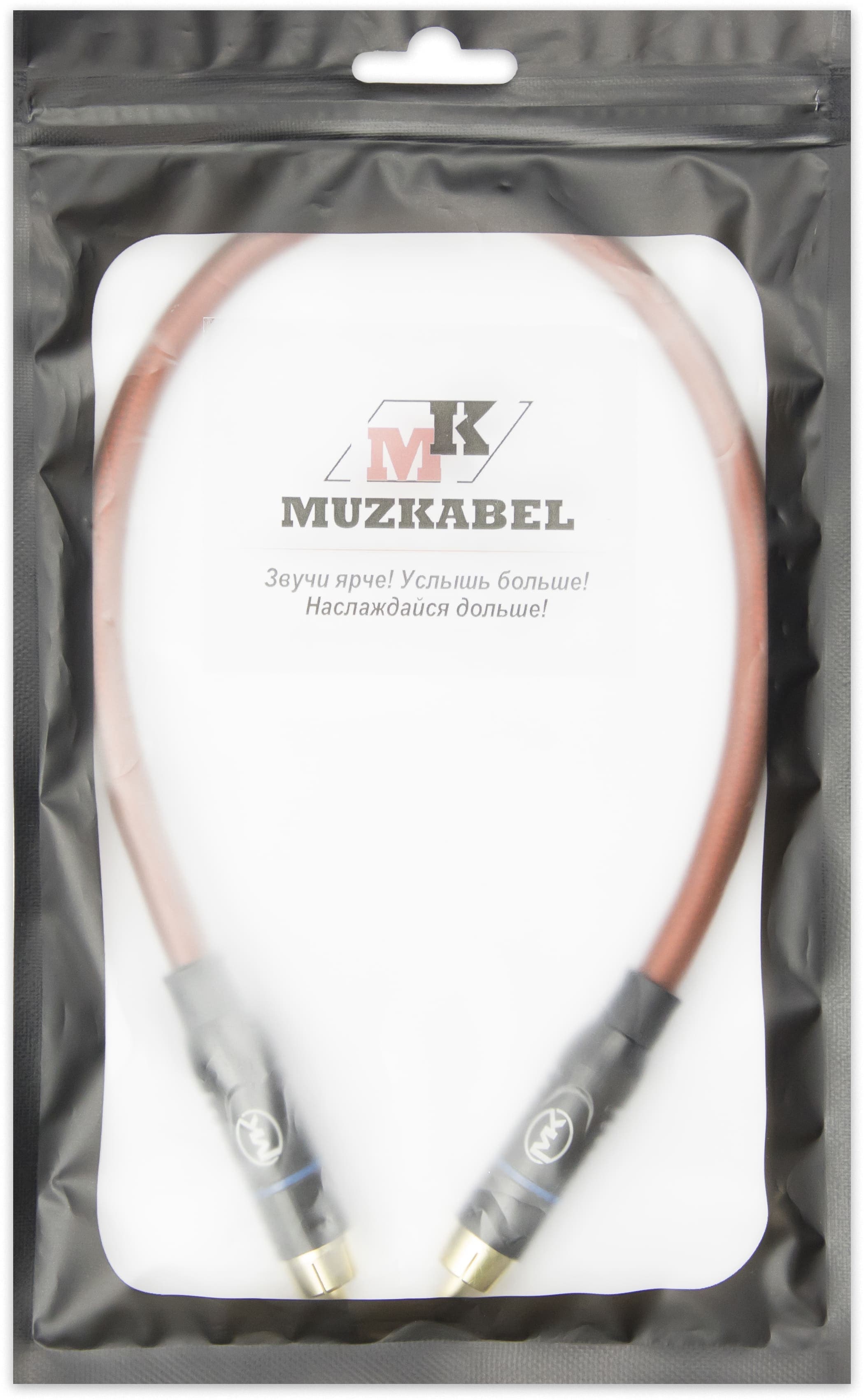 Патч-кабель MUZKABEL RCXMK5BP, RCA – RCA (Синее кольцо) миниатюра 5