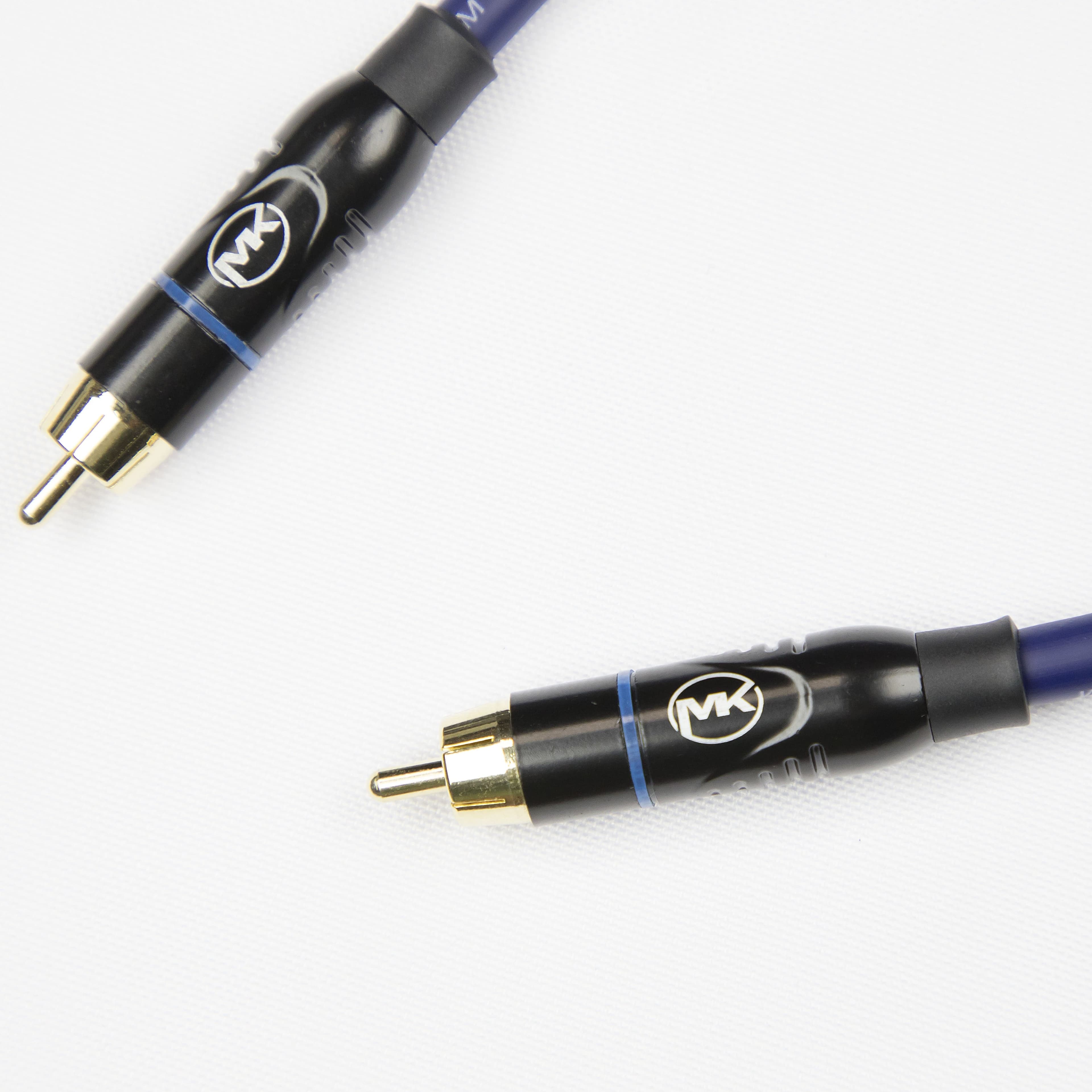 Патч-кабель MUZKABEL RSFIK4SP, RCA – RCA (Синее кольцо) миниатюра 6