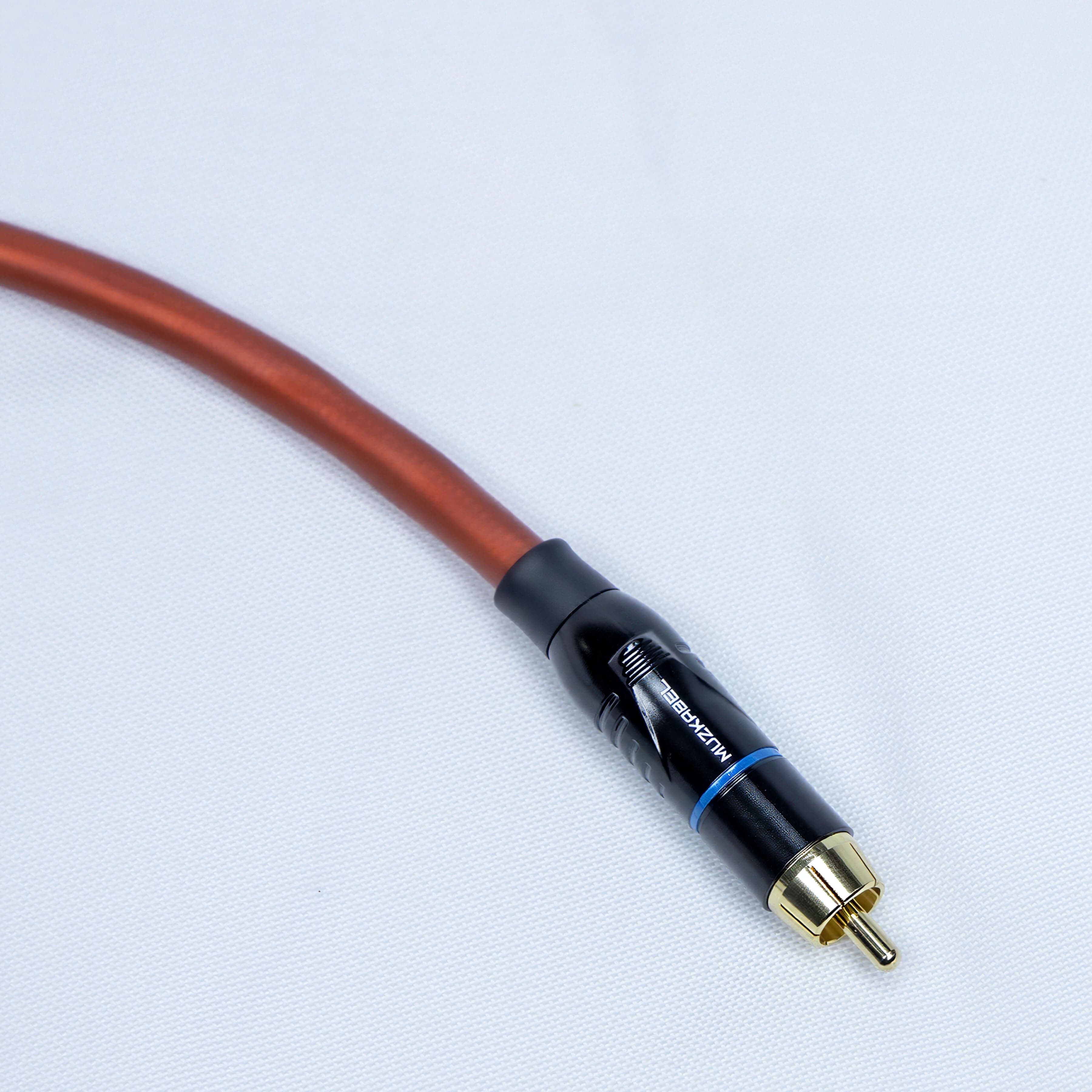 Патч-кабель MUZKABEL RCXMK5BP, RCA – RCA (Синее кольцо) миниатюра 4