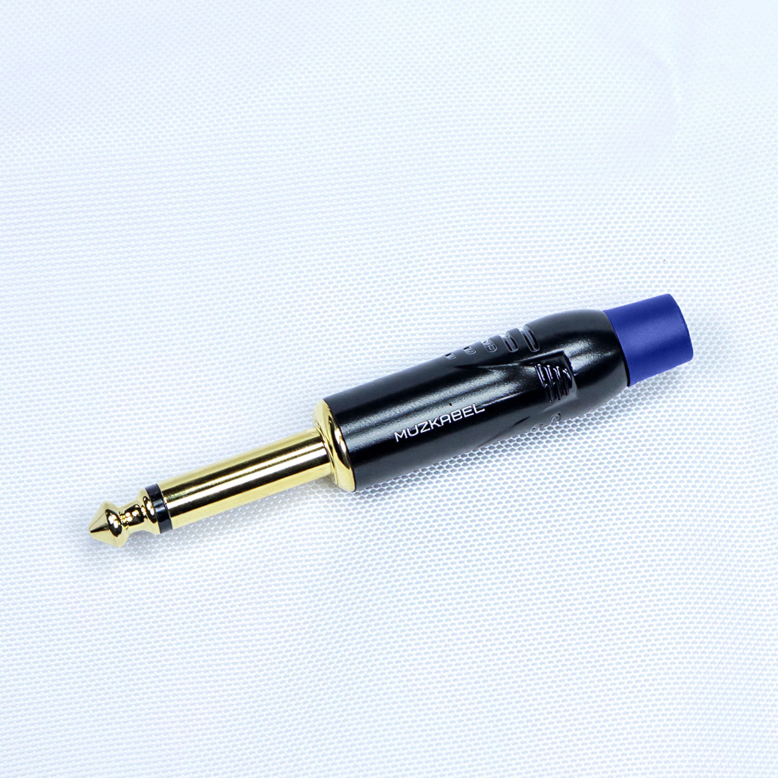 Разъем Jack (mono) MUZKABEL MJ-2G BL