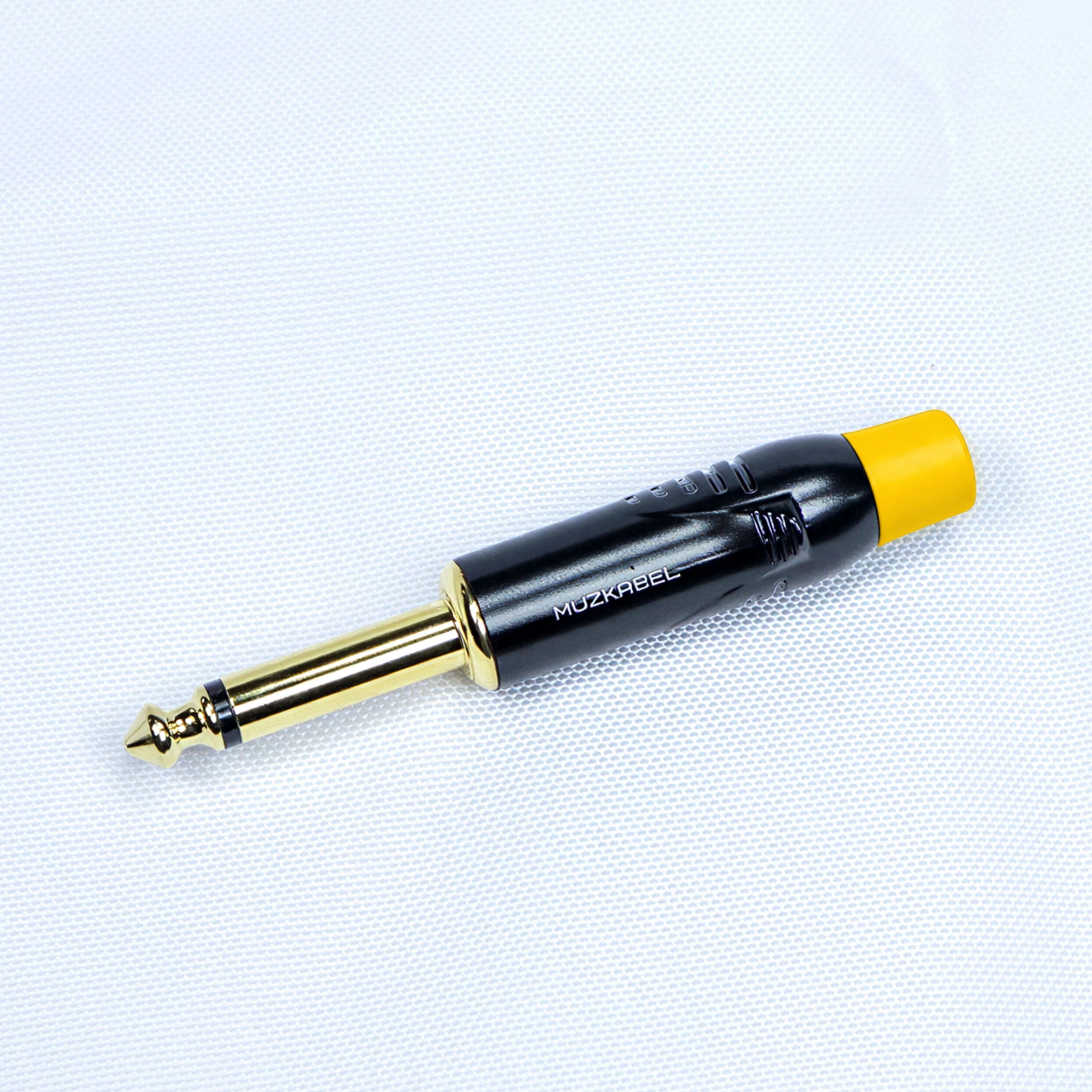 Разъем Jack (mono) MUZKABEL MJ-2G YE