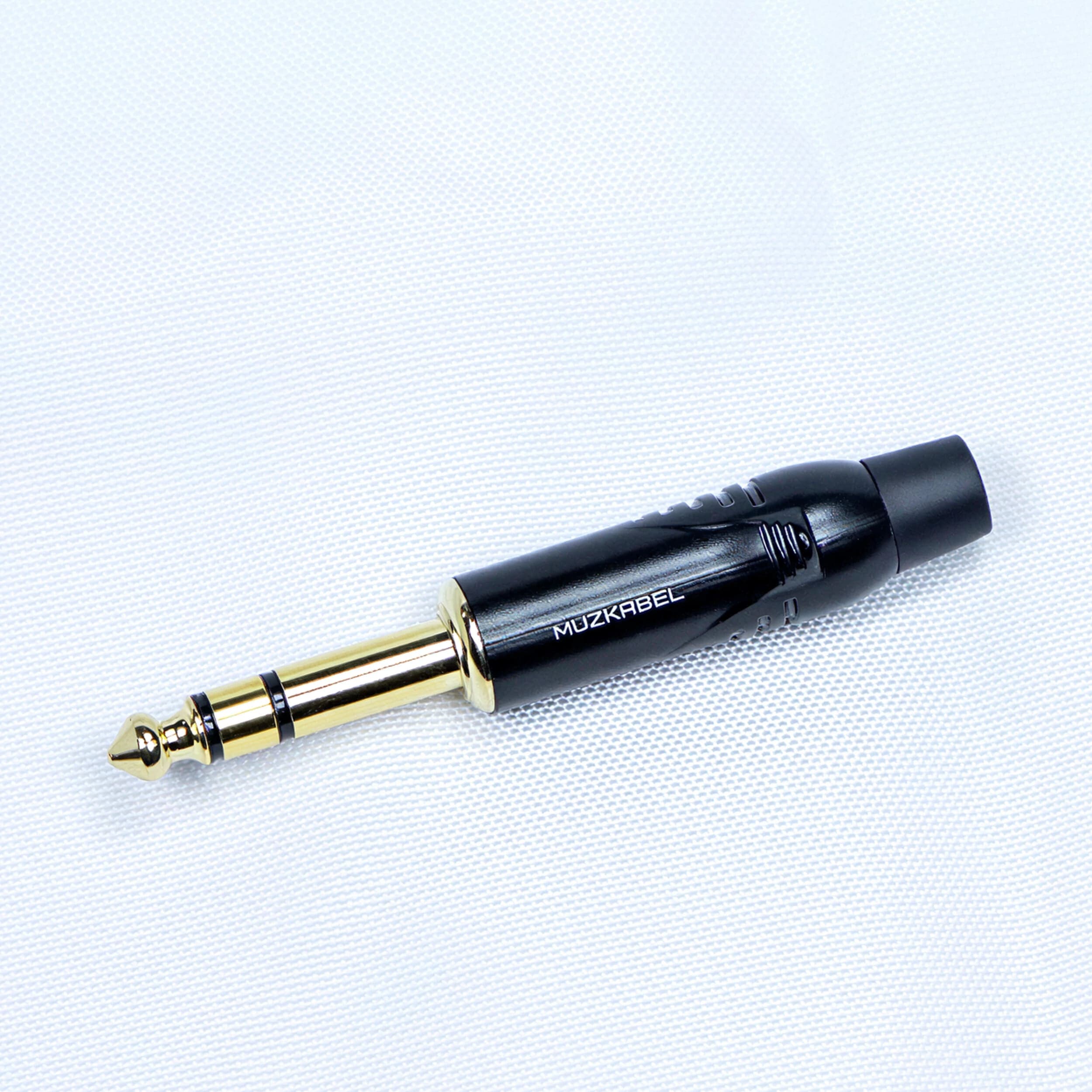 Разъем Jack (stereo) MUZKABEL MJ-3G BK