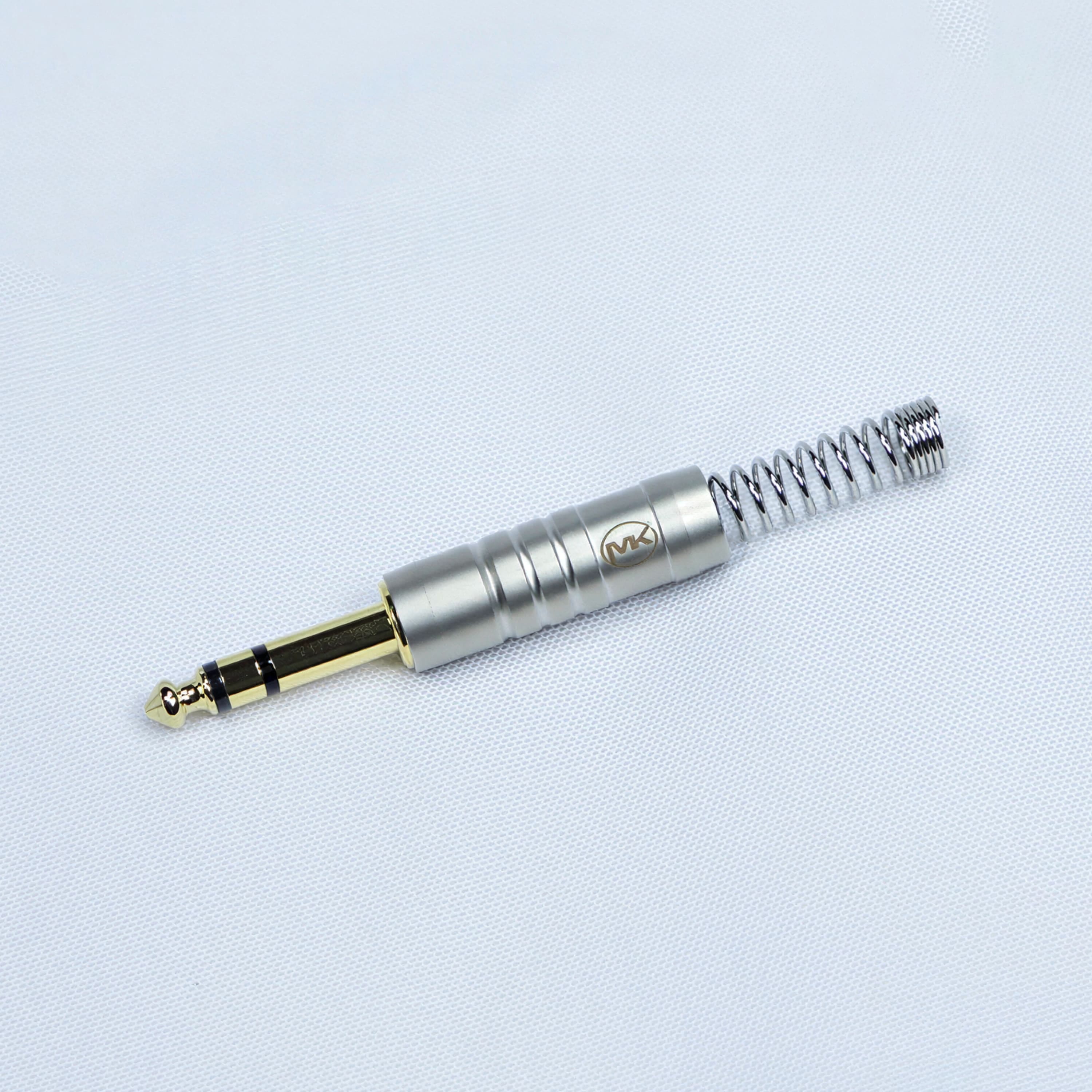 Разъём Jack 6,3 мм MUZKABEL MJ-G-S NK (стерео) никелированный корпус