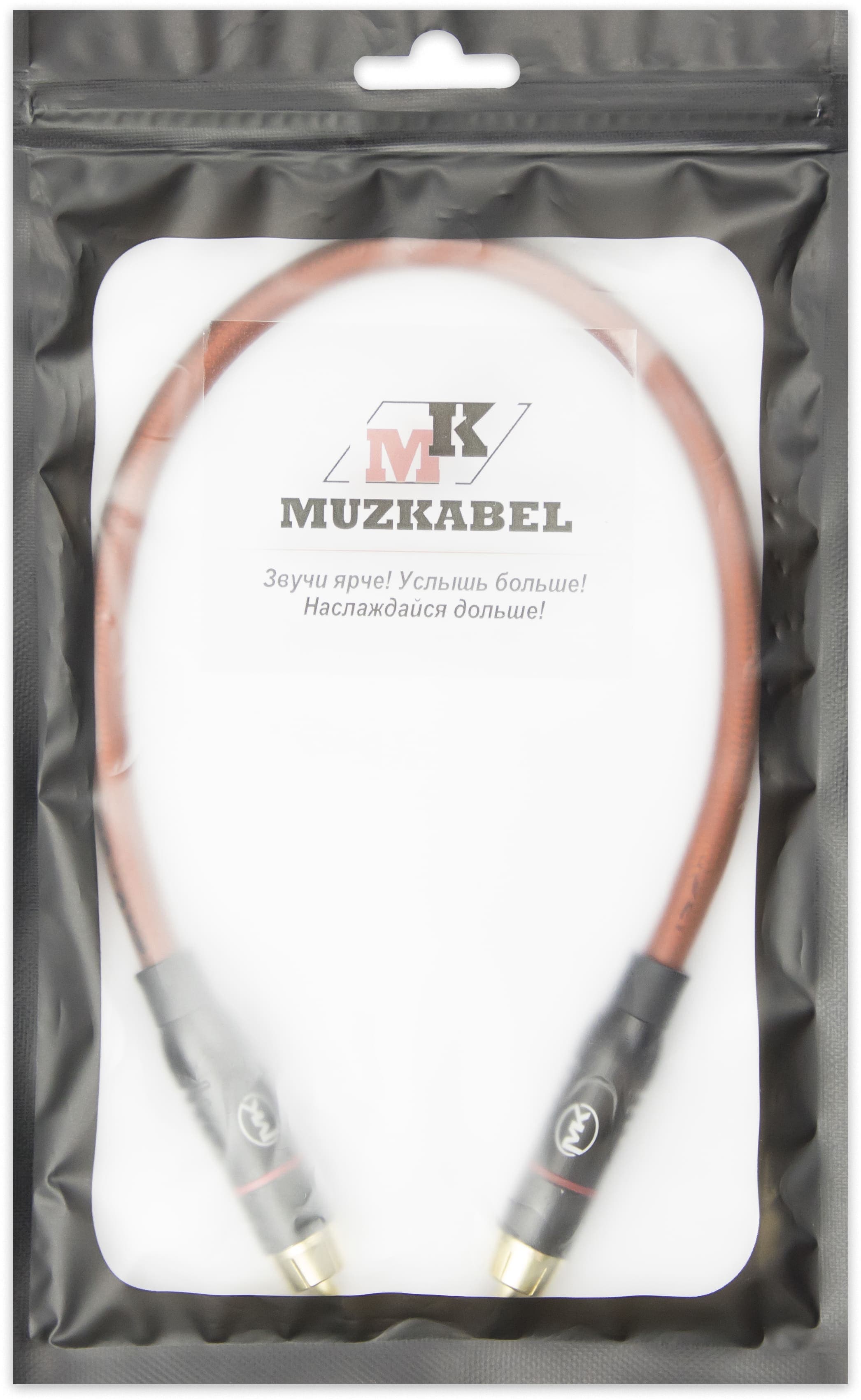 Патч-кабель MUZKABEL RCXMK5BP, RCA – RCA (Красное кольцо) миниатюра 5