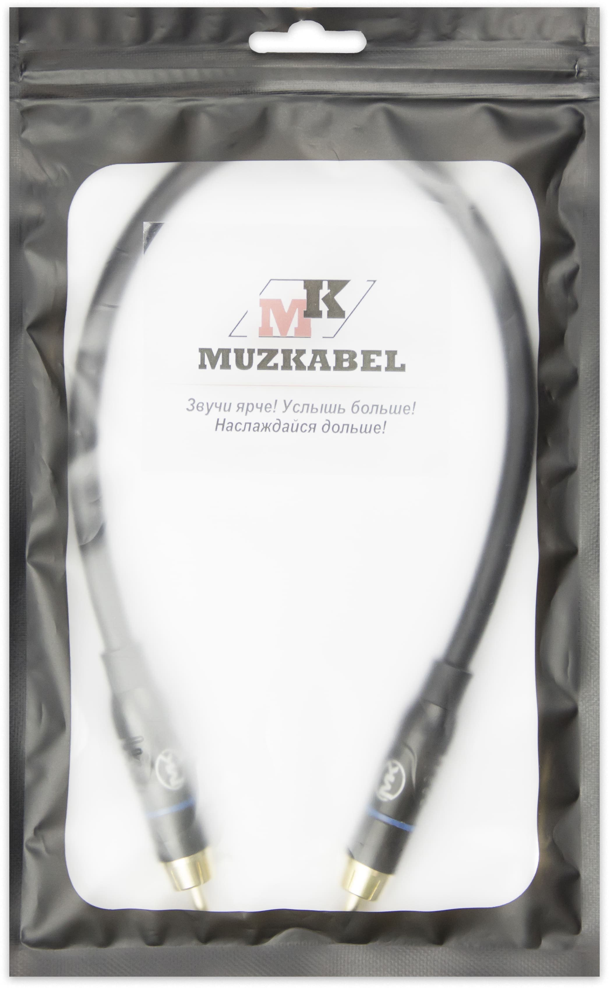 Патч-кабель MUZKABEL RSFIK4BP, RCA – RCA (Синее кольцо) миниатюра 5