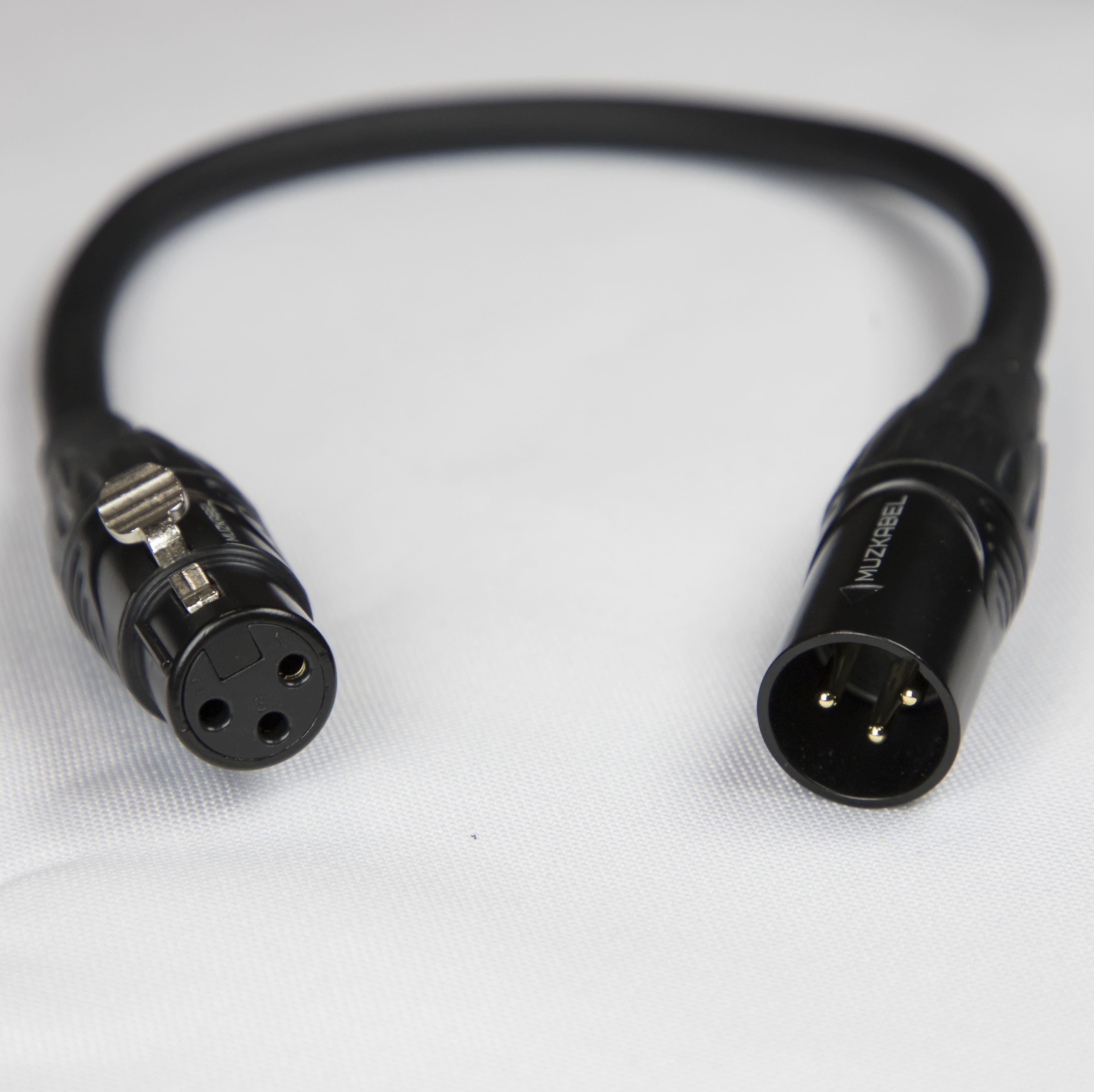 Патч-кабель MUZKABEL XXFMK1BP, XLR - XLR миниатюра 6
