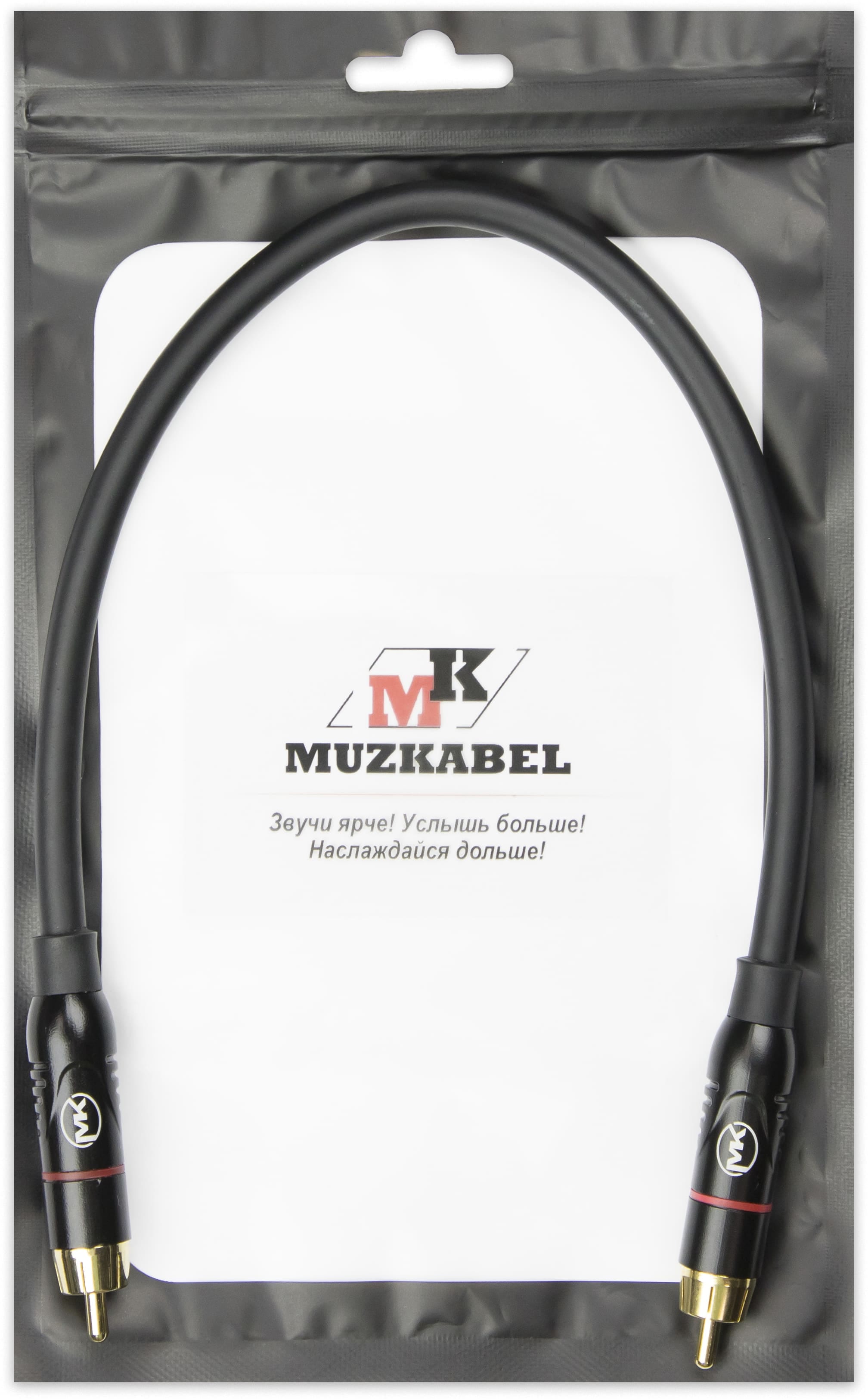 Патч-кабель MUZKABEL RCBIK3P, RCA – RCA (Красное кольцо)