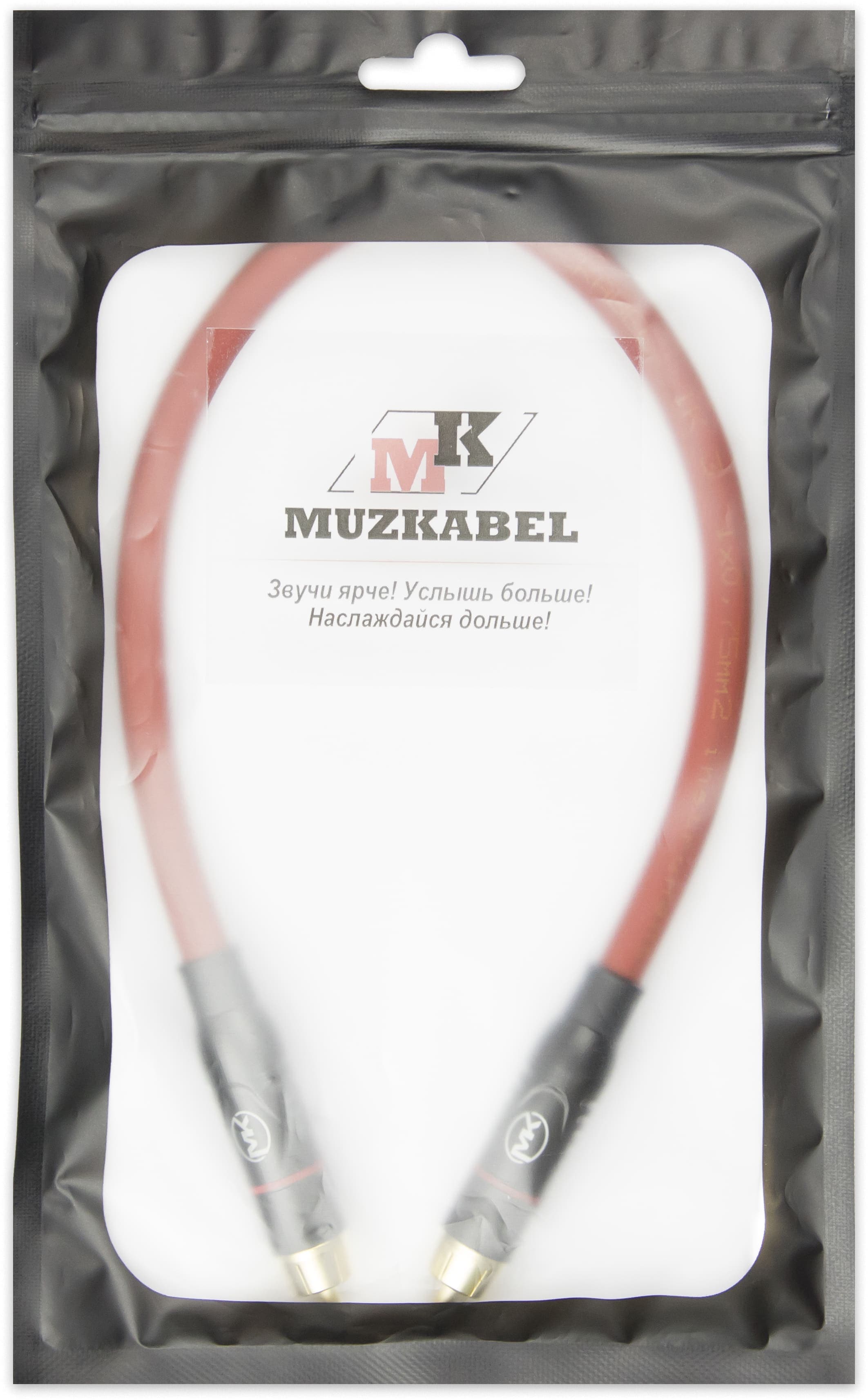 Патч-кабель MUZKABEL RCBIK3RP, RCA – RCA (Красное кольцо) миниатюра 2