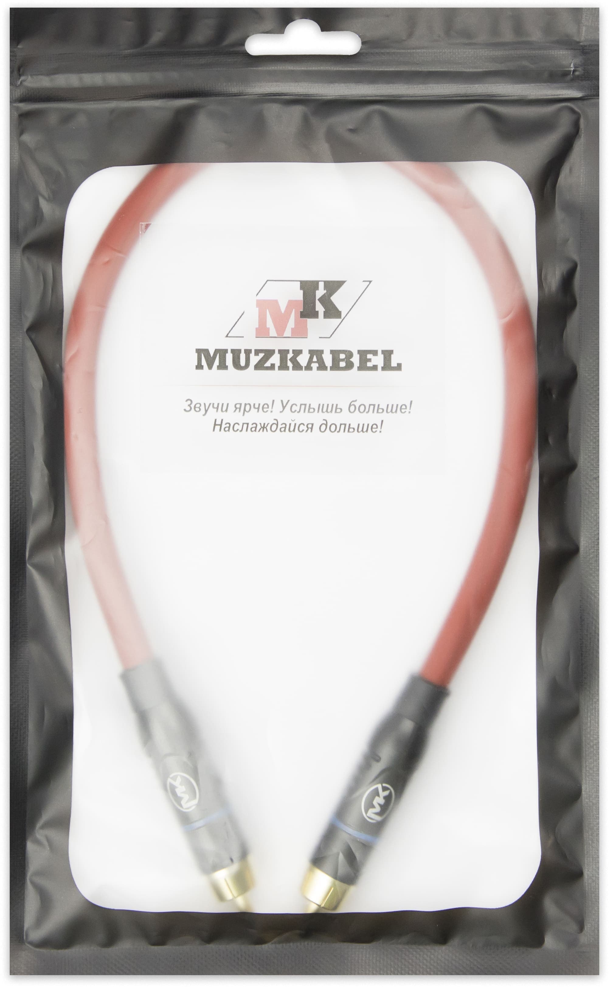 Патч-кабель MUZKABEL RCBIK3RP, RCA – RCA (Синее кольцо) миниатюра 2