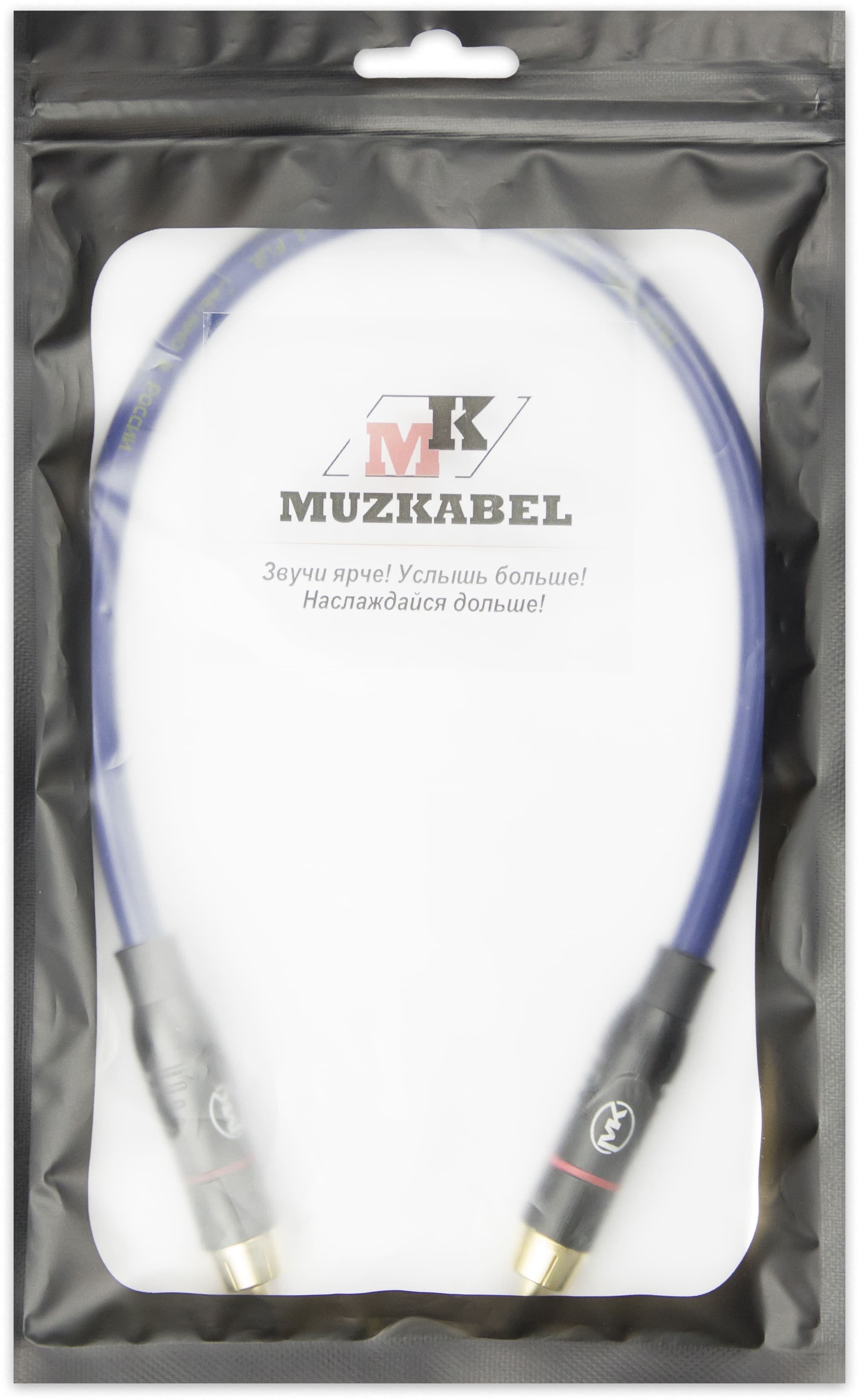 Патч-кабель MUZKABEL RSLIK1P, RCA – RCA (Красное кольцо) миниатюра 2