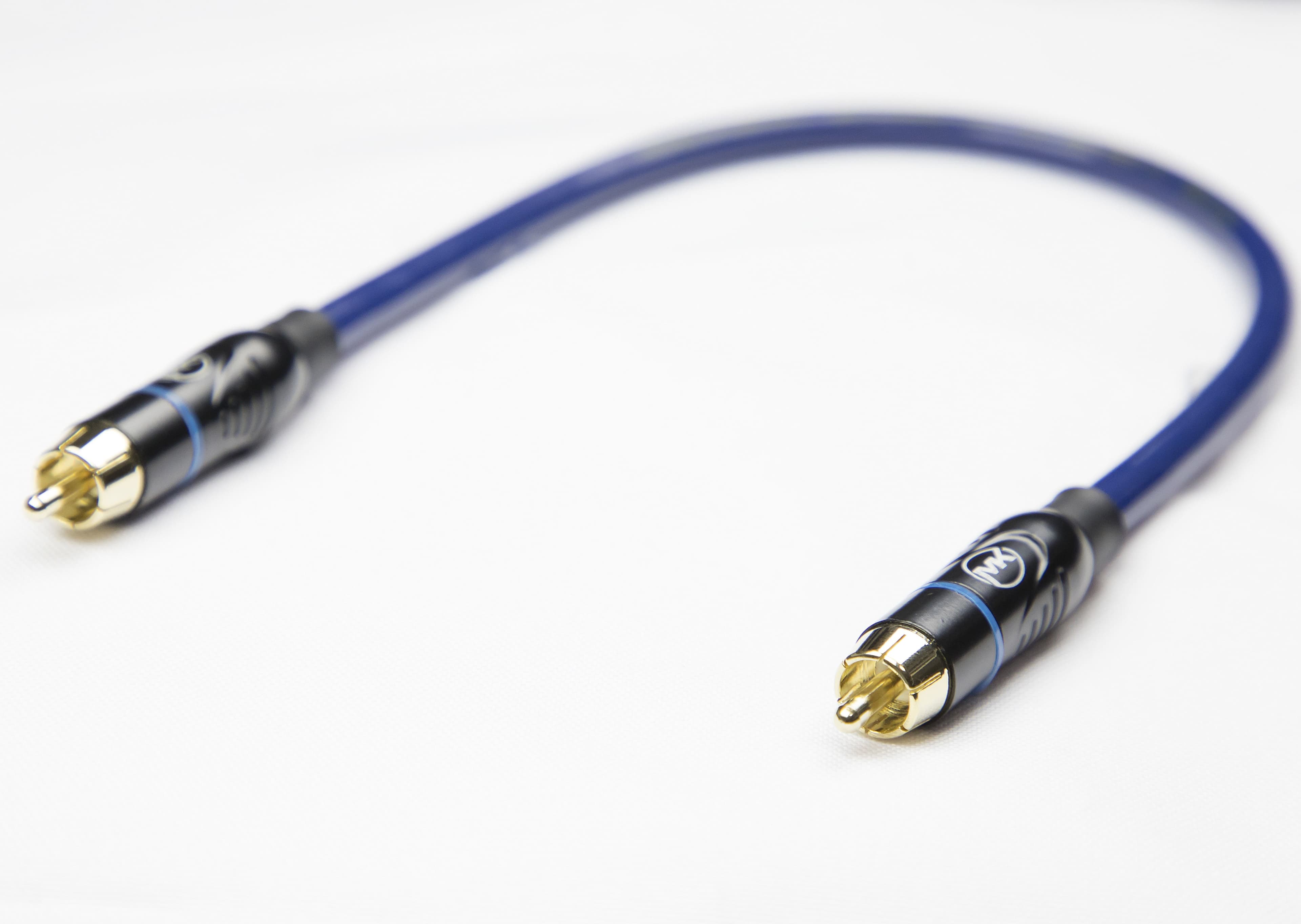Патч-кабель MUZKABEL RSLIK1P, RCA – RCA (Синее кольцо) миниатюра 4
