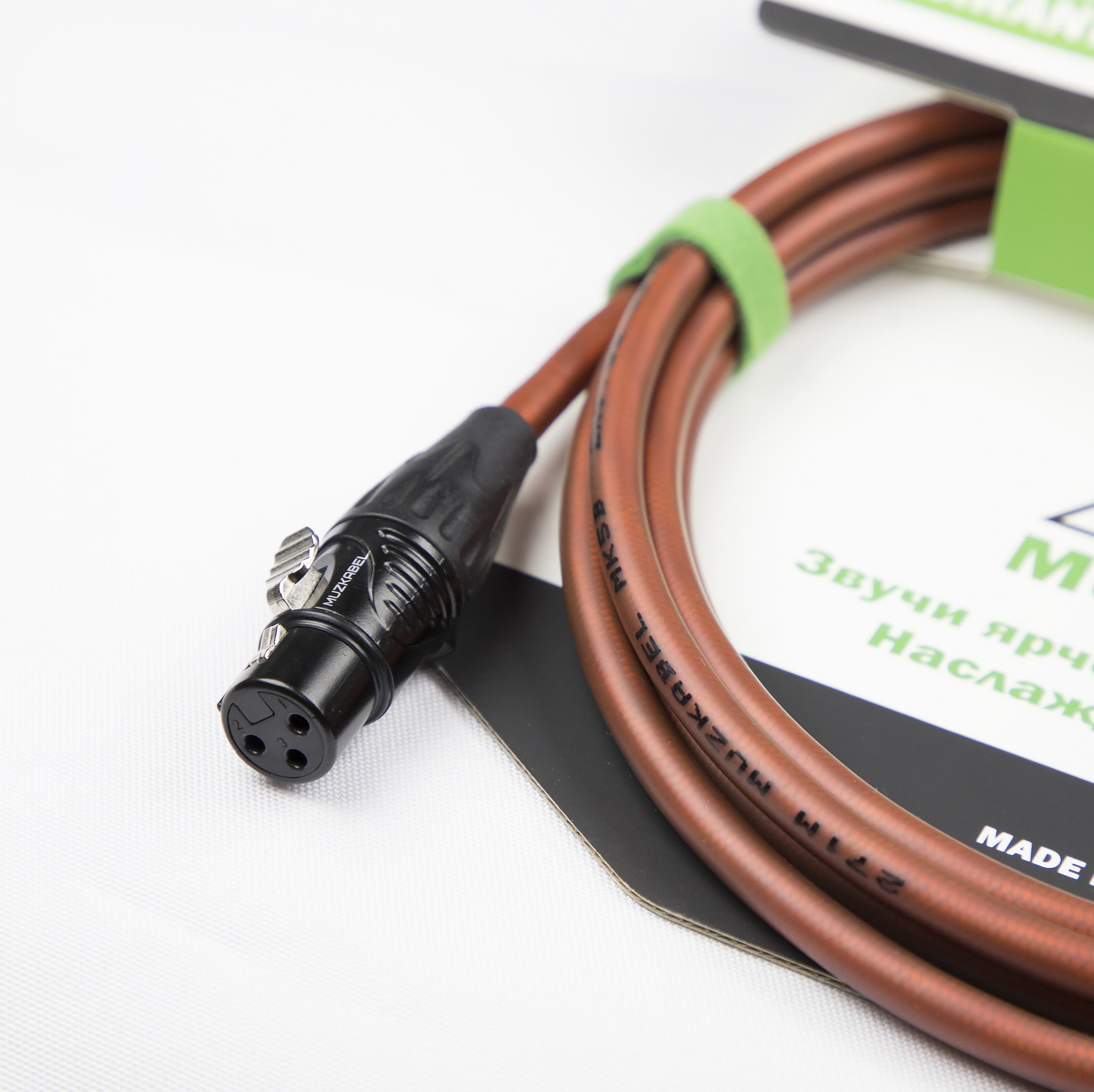 Аудио кабель MUZKABEL BSJMK5B, XLR (мама) - JACK (стерео) миниатюра 2