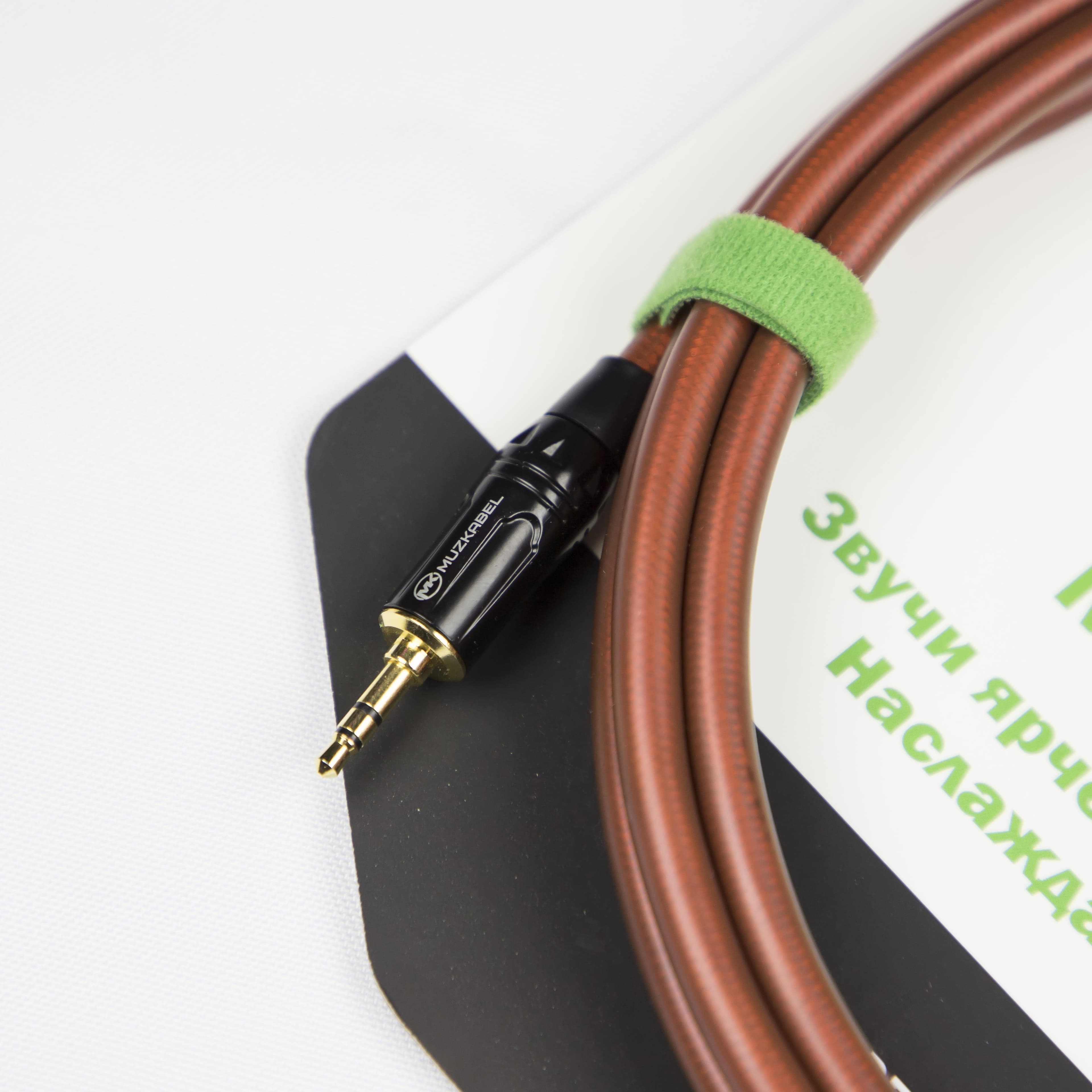 Аудио кабель MUZKABEL MNXMK5B, MINI JACK (3.5) - MINI JACK (3.5) миниатюра 2