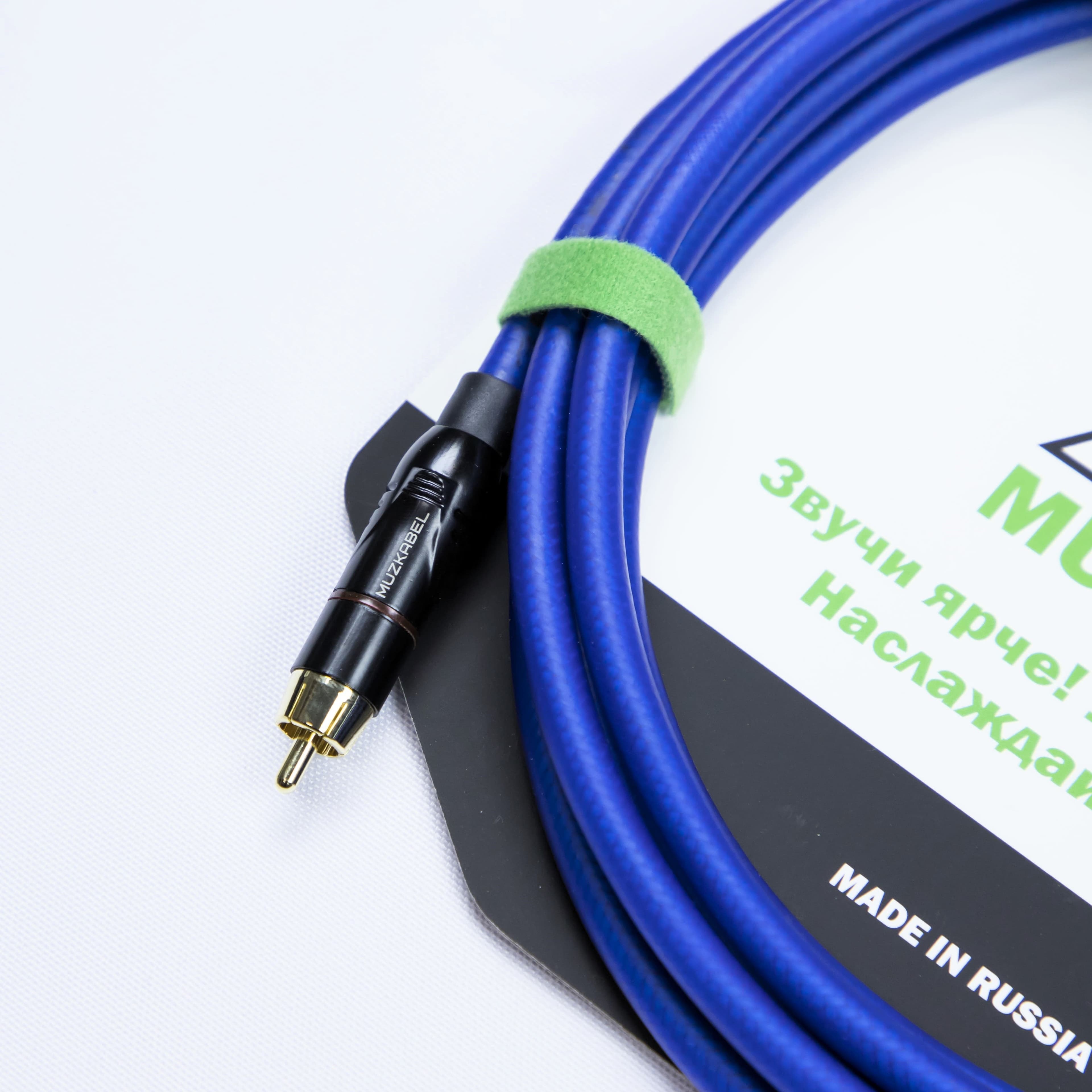 Аудио кабель MUZKABEL RCXMK5N, RCA - RCA (Красное кольцо) миниатюра 2