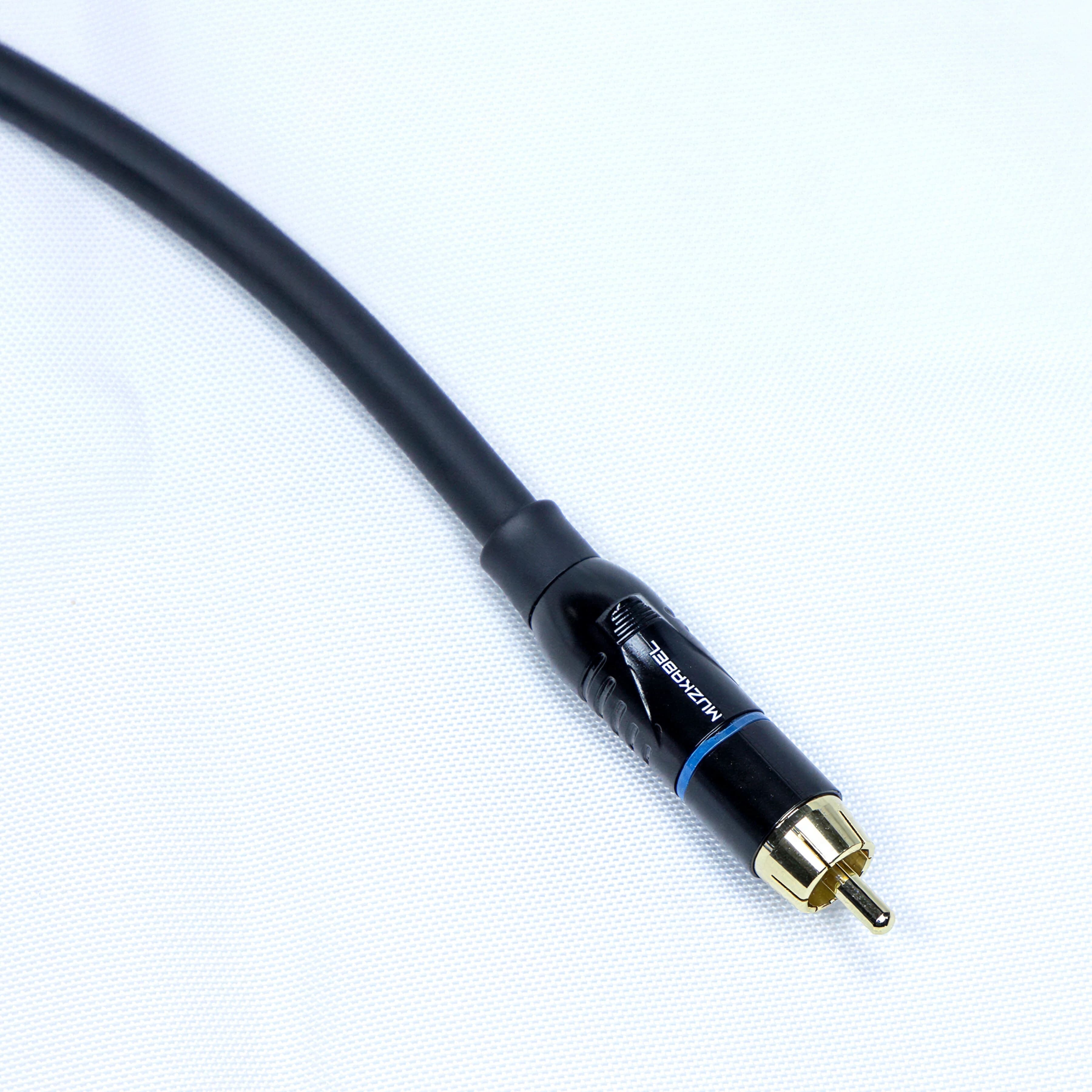 Патч-кабель MUZKABEL RSCMK3P, RCA – RCA (Синее кольцо) миниатюра 4