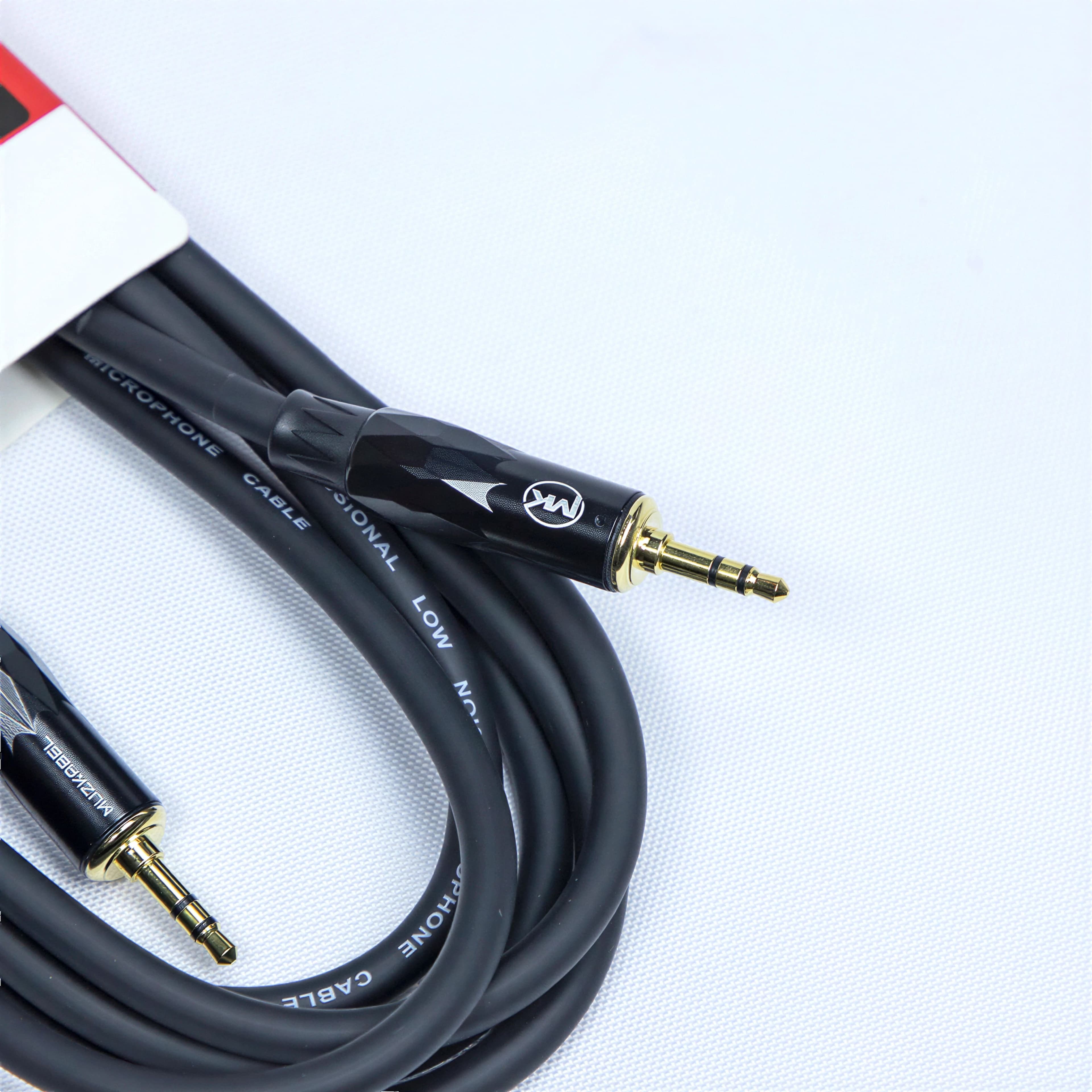 Аудио кабель MUZKABEL AMC223 - 3 метра, MINI JACK (3.5) - MINI JACK (3.5) миниатюра 4