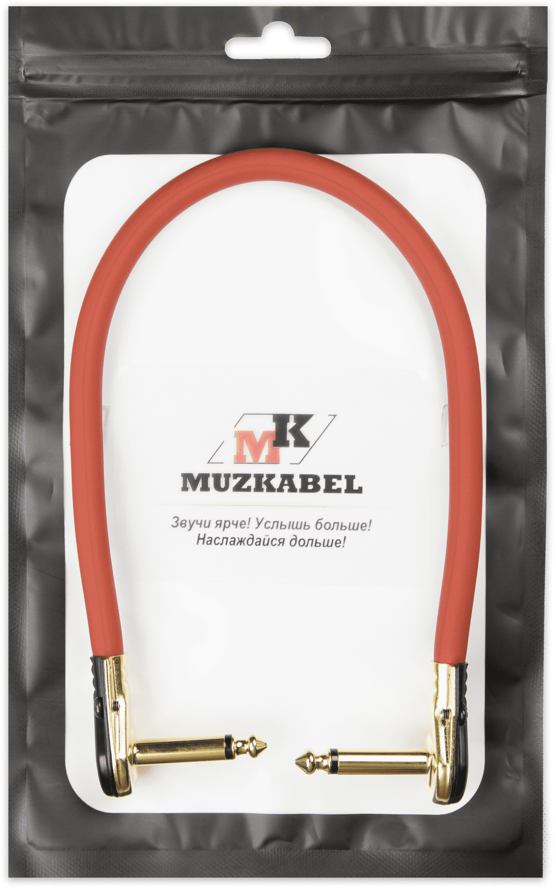 Патч-кабель MUZKABEL TJCIK3RP - 0.15 метра, JACK - JACK