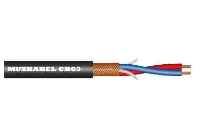 Микрофонный кабель MUZKABEL AMC073 - 3 метра, XLR - XLR