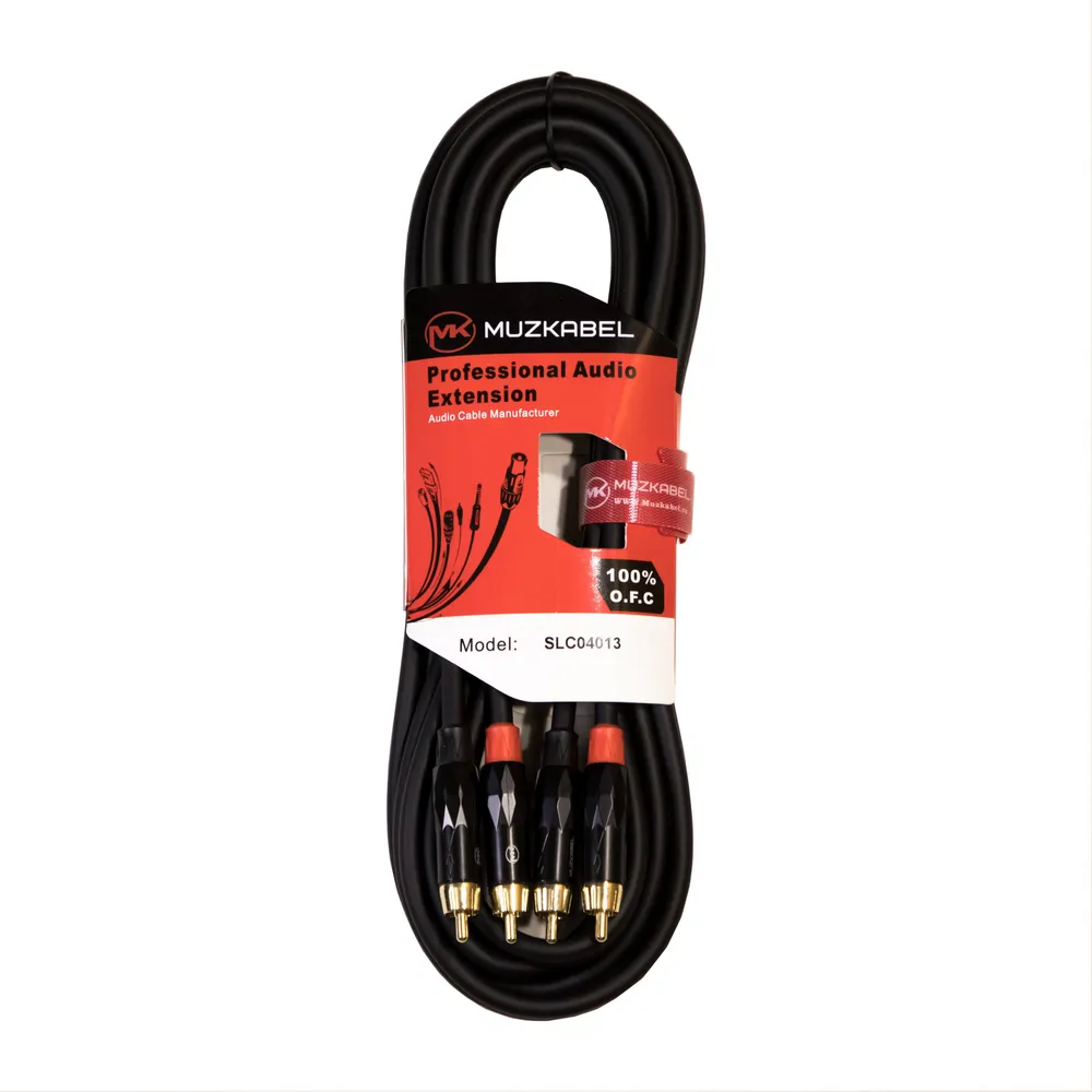 Аудио кабель MUZKABEL SLC04016 - 6 метров, 2RCA - 2RCA