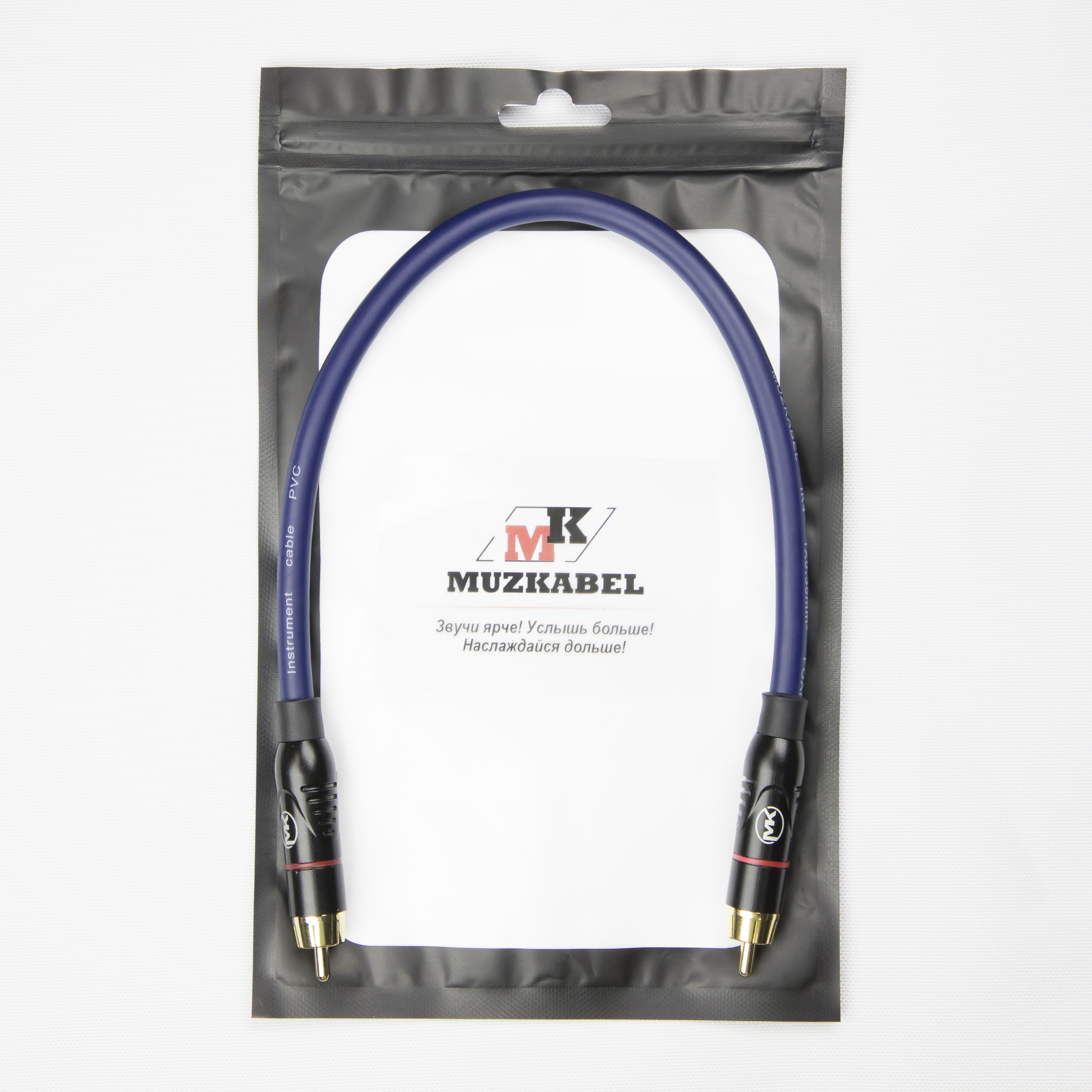 Патч-кабель MUZKABEL RSFIK4SP - 0.15 метра, RCA – RCA (Красное кольцо)