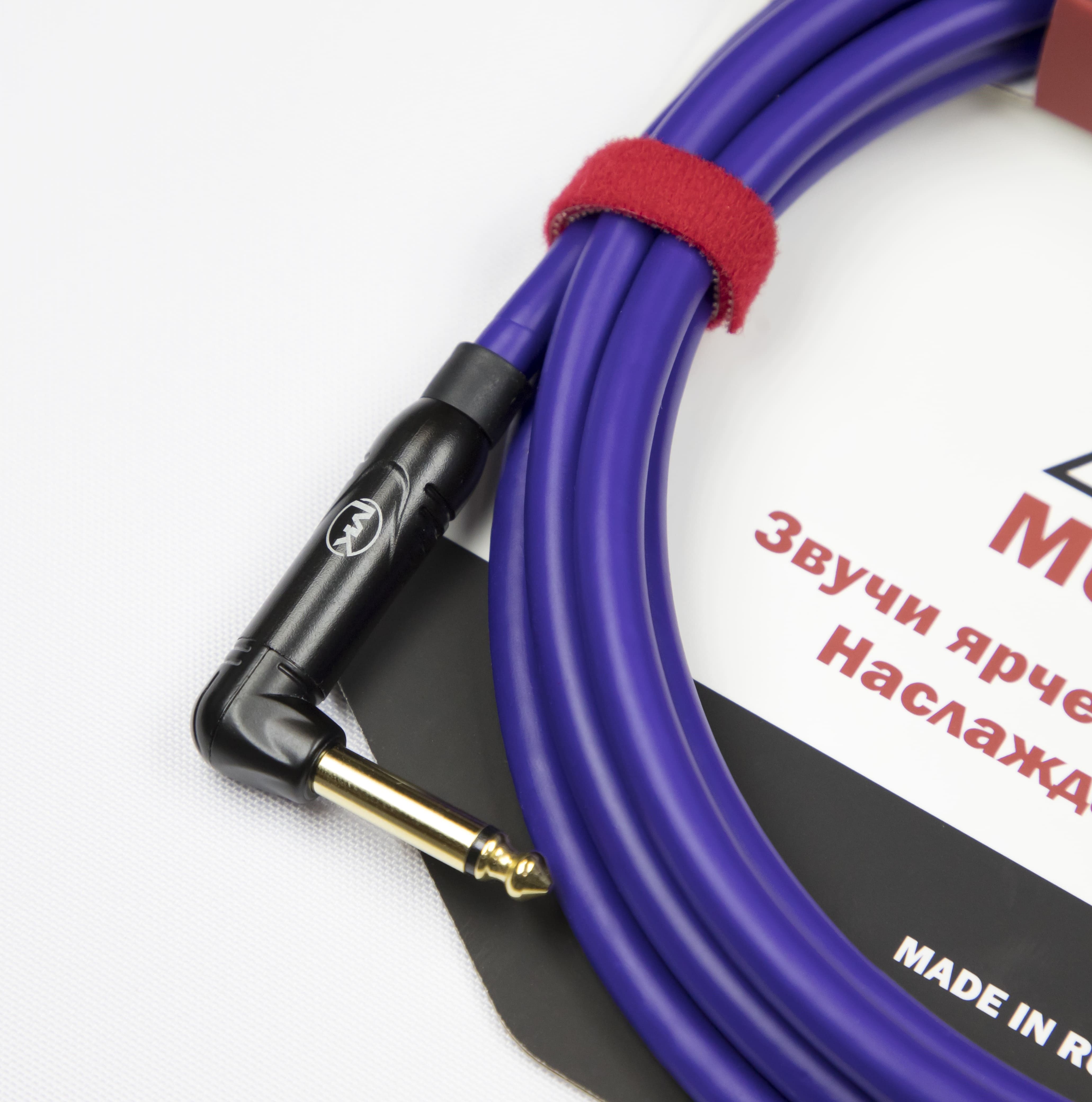 MUZKABEL JACK (моно)(угловой)