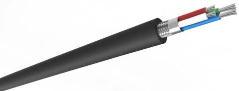 Квадропольный аудио кабель - MUZKABEL CBL14, 4 Х 0.08 мм², Чёрный